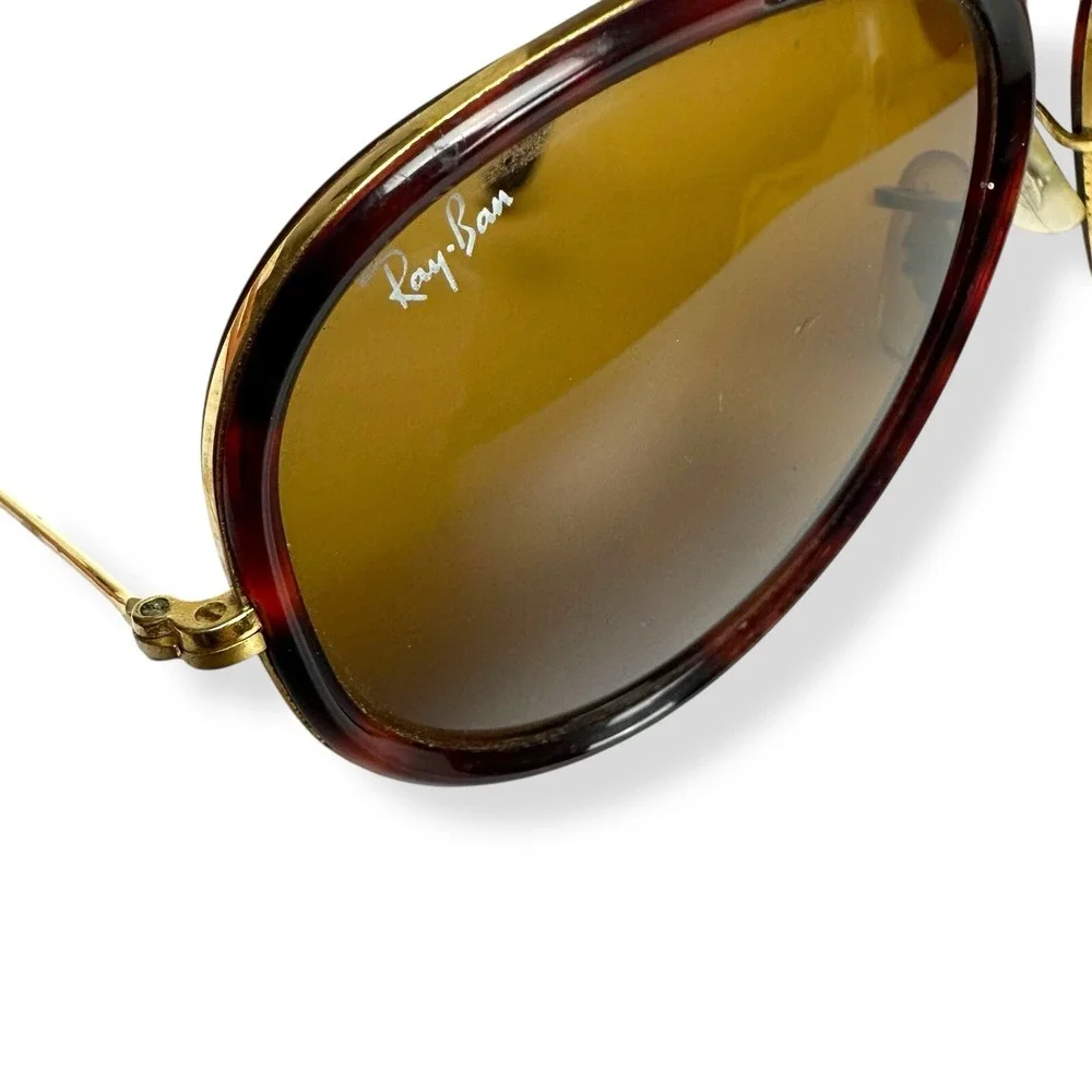 VTG Ray-Ban Bausch & Lomb Road Spirit 62mm Sunglasses - 80s Tortoise W0743 62-14